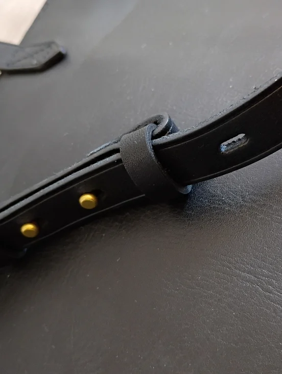 Madewell Classic True Black Leather The Medium Transport Tote Travel Minimalist - Picture 10 of 14